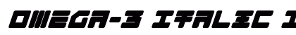 Omega-3 Italic Italic font free download