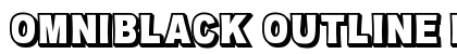 OMNIBLACK Outline Regular Font Preview