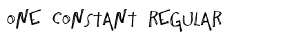 One Constant Regular font free download