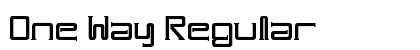 One Way Regular font free download