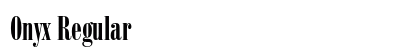Onyx Regular font free download