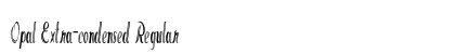 Opal Extra-condensed Regular Preview