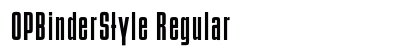 OPBinderStyle Regular font free download