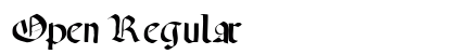 Open Regular font free download