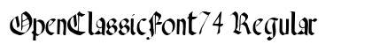 OpenClassicFont74 Regular Preview