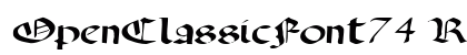 OpenClassicFont74 Regular font free download
