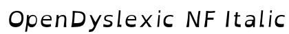 OpenDyslexic NF Italic font free download