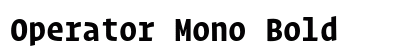 Operator Mono Bold font free download