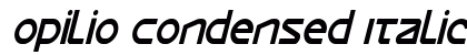 Opilio Condensed Italic Condensed Italic preview