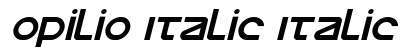 Opilio Italic Preview