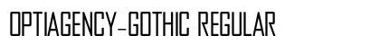OPTIAgency-Gothic Regular font free download