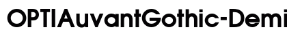 OPTIAuvantGothic-DemiBold Regular font free download