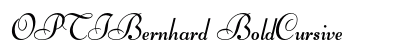 OPTIBernhard BoldCursive font free download