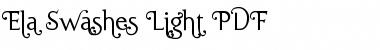 Download Ela Swashes Light Font