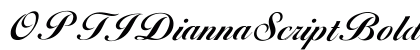 OPTIDiannaScriptBoldAgency Regular font free download
