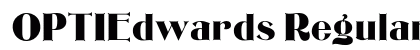 OPTIEdwards Regular font free download