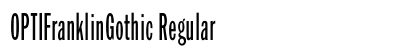 OPTIFranklinGothic Regular font free download