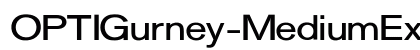 OPTIGurney-MediumExpanded Regular font free download