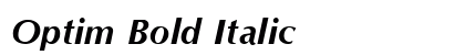 Optim Bold Italic font free download
