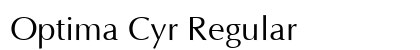 Optima Cyr Regular font free download