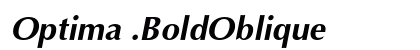 Optima .BoldOblique Preview