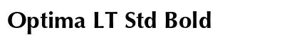 Optima LT Std Bold Preview