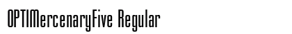 OPTIMercenaryFive Regular Font Preview