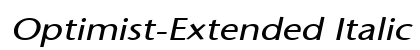 Optimist-Extended Italic Preview