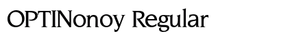 OPTINonoy Regular font free download