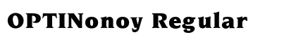 OPTINonoy Regular Preview
