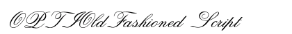 OPTIOldFashioned Script font free download