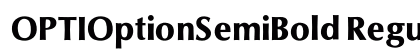 OPTIOptionSemiBold Regular font free download