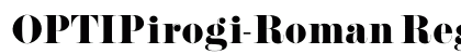 OPTIPirogi-Roman Regular font free download