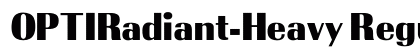 OPTIRadiant-Heavy Regular font free download