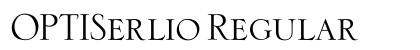 OPTISerlio Regular font free download