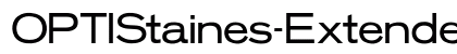 OPTIStaines-Extended Regular font free download