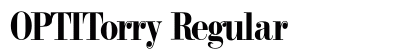 OPTITorry Regular Preview