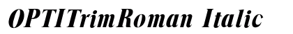 OPTITrimRoman Italic Preview