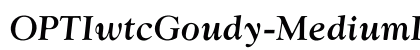 OPTIwtcGoudy-MediumItalic Regular font free download