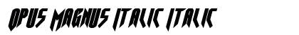 Opus Magnus Italic Preview