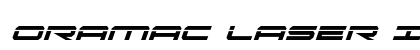 Oramac Laser Italic Italic Font Preview