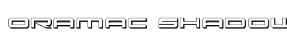 Oramac Shadow Regular Font Preview