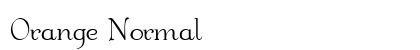 Orange Normal font free download