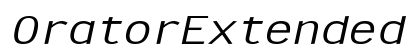 OratorExtended Oblique font free download
