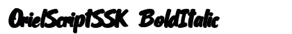 OrielScriptSSK BoldItalic preview