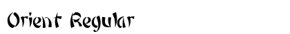 Orient Regular font free download