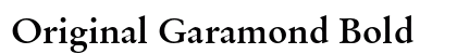 Original Garamond Bold font free download