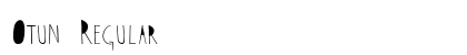 Otun Regular font free download