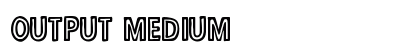 Output Medium font free download