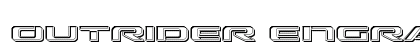 Outrider Engraved Regular font free download